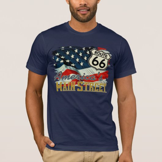 Amerika's hoofdstraat t-shirt (Voorkant)
