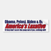 Amerika's laxatief bumpersticker (Voorkant)