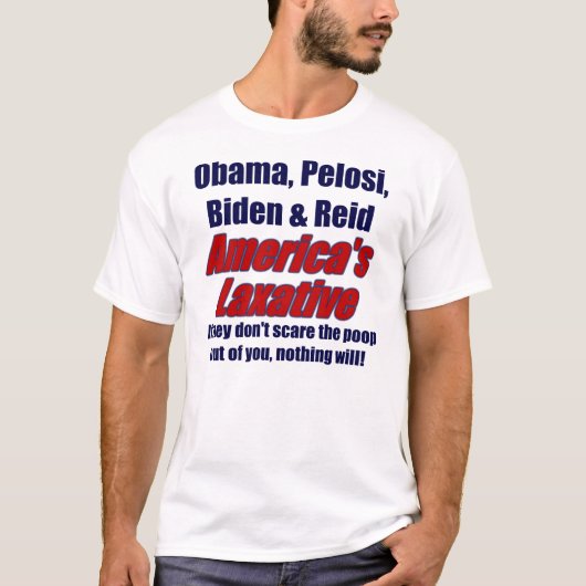 Amerika's laxatief t-shirt (Voorkant)