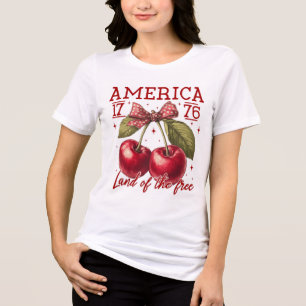 Amerika's liefste eerbetoon - Land van de Vrije Tri-Blend Shirt