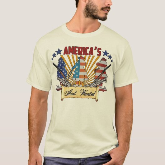 Amerika's meest gezochte t-shirt (Voorkant)