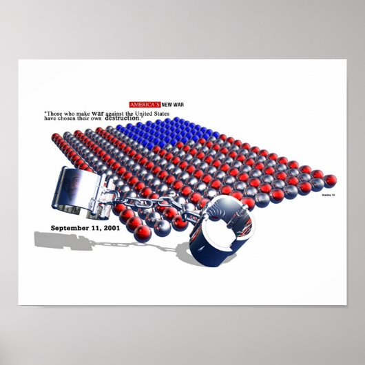 Amerika's nieuwe OORLOG Poster (Voorkant)