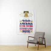 Amerika's patriottische semi-vijftigjarige tapijt wandkleed (In situ)