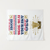 Amerika's patriottische semi-vijftigjarige tapijt wandkleed (Voorkant (horizontaal))