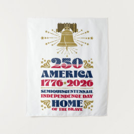 Amerika's patriottische semi-vijftigjarige tapijt wandkleed