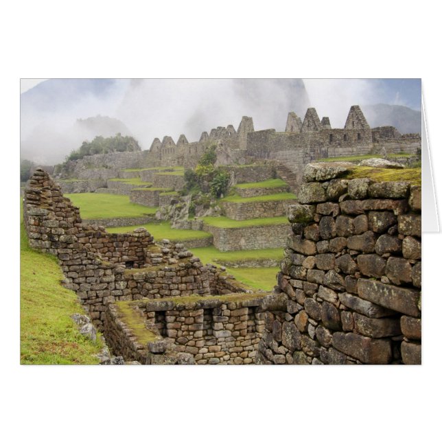 Amerika's, Peru, Machu Picchu. De oude (Voorkant Horizontaal)