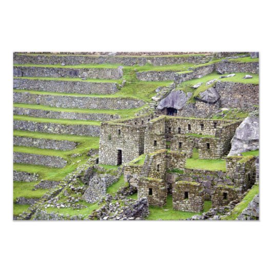 Amerika's, Peru, Machu Picchu. De oude 2 Foto Afdruk (Voorkant)