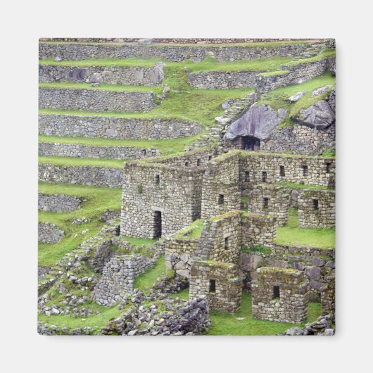 Amerika's, Peru, Machu Picchu. De oude 2 Magneet (Voorkant)