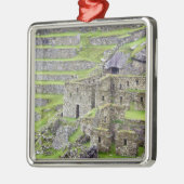 Amerika's, Peru, Machu Picchu. De oude 2 Metalen Ornament (Links)