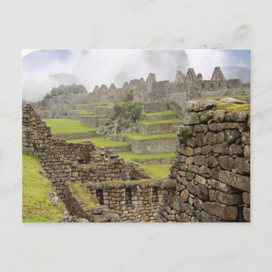 Amerika's, Peru, Machu Picchu. De oude Briefkaart (Voorkant)