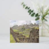 Amerika's, Peru, Machu Picchu. De oude Briefkaart (Staand voorkant)