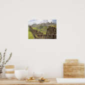 Amerika's, Peru, Machu Picchu. De oude Poster (Keuken)