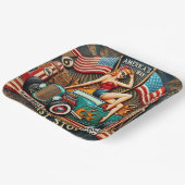 Amerika's Route 66 Papieren Bordje (Gebogen)