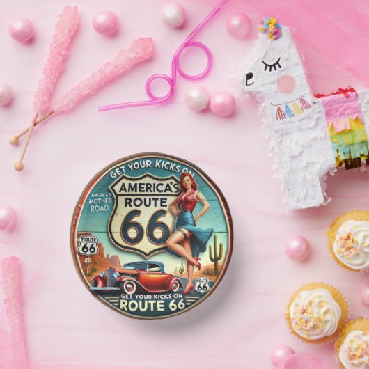 Amerika's Route 66 Papieren Kommen (Feest)