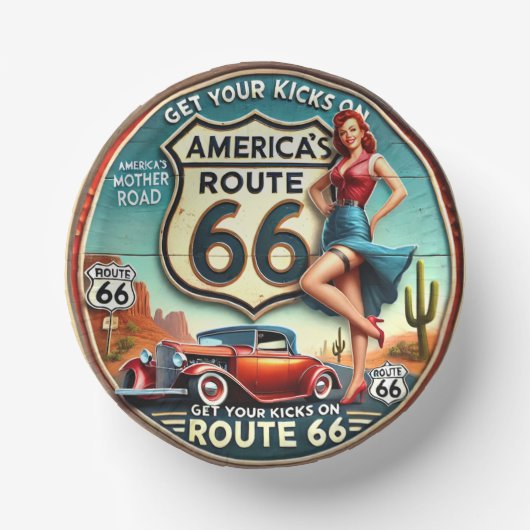 Amerika's Route 66 Papieren Kommen (Voorkant)