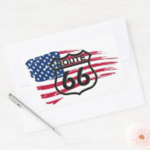 Amerikas Route 66 Rechthoekige Sticker (Envelop)