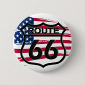 Amerikas Route 66 Ronde Button 5,7 Cm (Voorkant)
