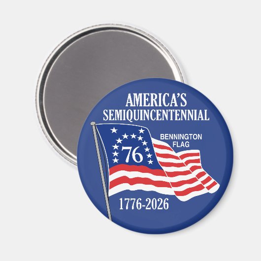 Amerika's Semiquincentennial 1776-2026 USA 250 Magneet (Voorkant / Achterkant)