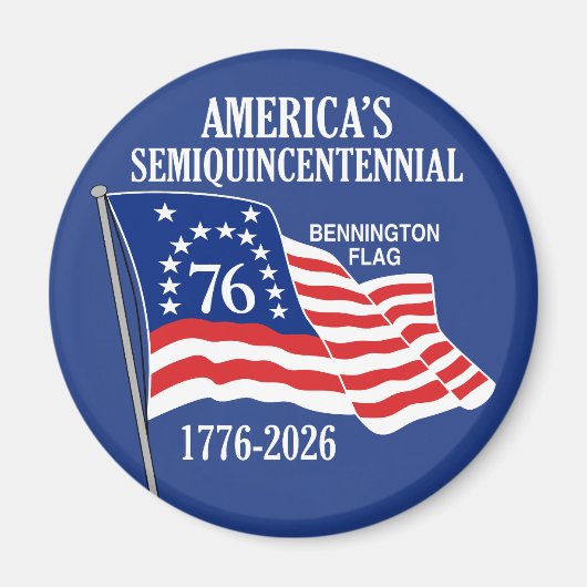 Amerika's Semiquincentennial 1776-2026 USA 250 Magneet (Voorkant)