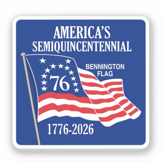 Amerika's Semiquincentennial 1776-2026 USA 250 Sticker (Voorkant)