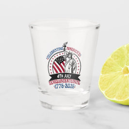 Amerika's Semiquincentennial vieren Shot Glas