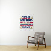 Amerika's Semiquintcentennial Patriotic Tapestry Wandkleed (In situ)