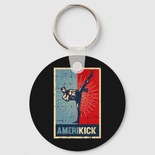 Amerikick Amerika Kickboksen 4 juli Geweldig U Sleutelhanger