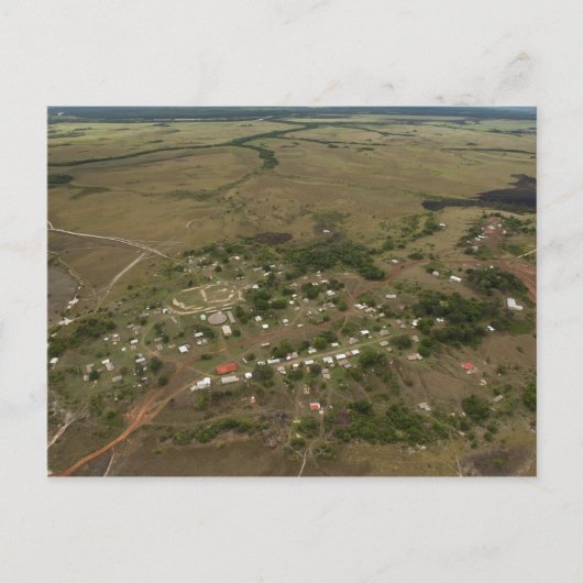 Amerindan Village. Seizoensgebonden overstroomd Briefkaart (Voorkant)