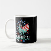 Amerisaurus Rex American Flag Independence Day Mer Koffiemok (Links)
