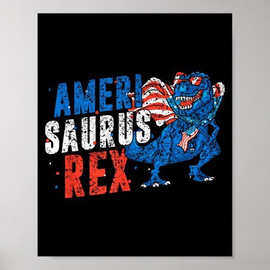 Amerisaurus rex Amerika Verenigde Staten onafhanke Poster (Voorkant)