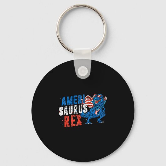 Amerisaurus rex Amerika Verenigde Staten onafhanke Sleutelhanger (Voorkant)