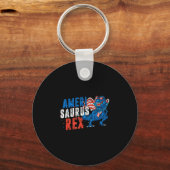 Amerisaurus rex Amerika Verenigde Staten onafhanke Sleutelhanger (Voorkant)
