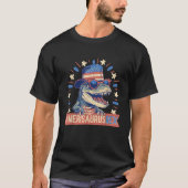 Amerisaurus Rex Grappige Dinosaurus Amerikaanse Vl T-shirt (Voorkant)