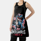 Amerisaurus T Rex Dinosaur 4 juli VS Amerikaans Schort (Insitu)