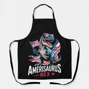 Amerisaurus T Rex Dinosaur 4 juli VS Amerikaans Schort