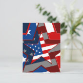 Amerrican Flag Star Pattern, ZSSG Briefkaart (Staand voorkant)