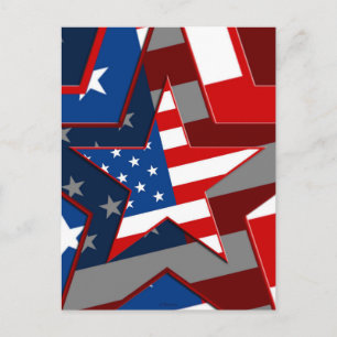 Amerrican Flag Star Pattern, ZSSG Briefkaart