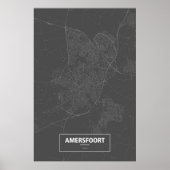 Amersfoort, Nederland (zwart wit) Poster (Voorkant)