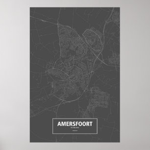 Amersfoort, Nederland (zwart wit) Poster