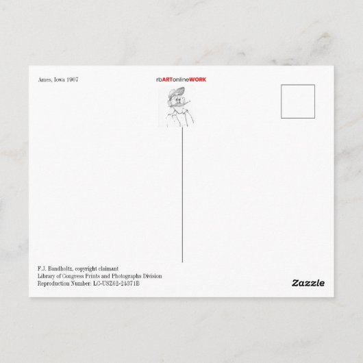 Ames, Iowa Briefkaart (Achterkant)