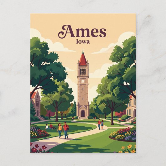 Ames, Iowa Briefkaart (Voorkant)