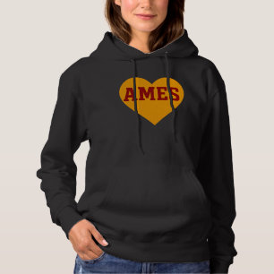 Ames Iowa Heart Design Activiteiten in de omgevi Hoodie