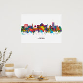 Ames Iowa Skyline Poster (Keuken)
