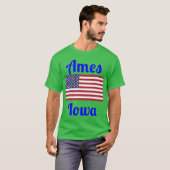 Ames Iowa Stijlvolle Prints 2 T-shirt (Voorkant volledig)