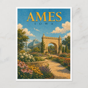Ames Iowa Tuinen GeoSaga Briefkaart