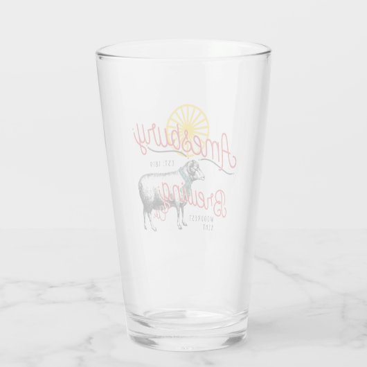 Amesbury Brewery Pint glass Glas (Achterkant)