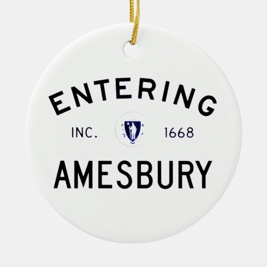Amesbury invoeren keramisch ornament (Voorkant)