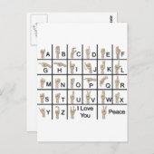 AmeslanAlphabet120710 Briefkaart (Voorkant / Achterkant)