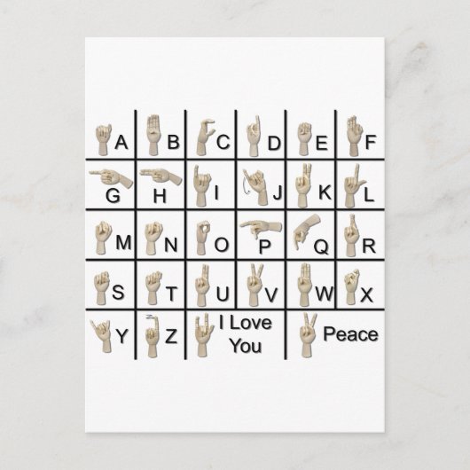 AmeslanAlphabet120710 Briefkaart (Voorkant)