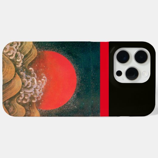 AMETERASU, SUN GODDESS Red Brown Black Case-Mate iPhone Case (Achterkant (horizontaal))